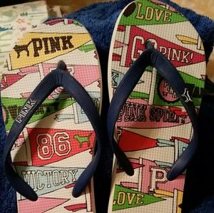 Vintage VS Pink flip flops